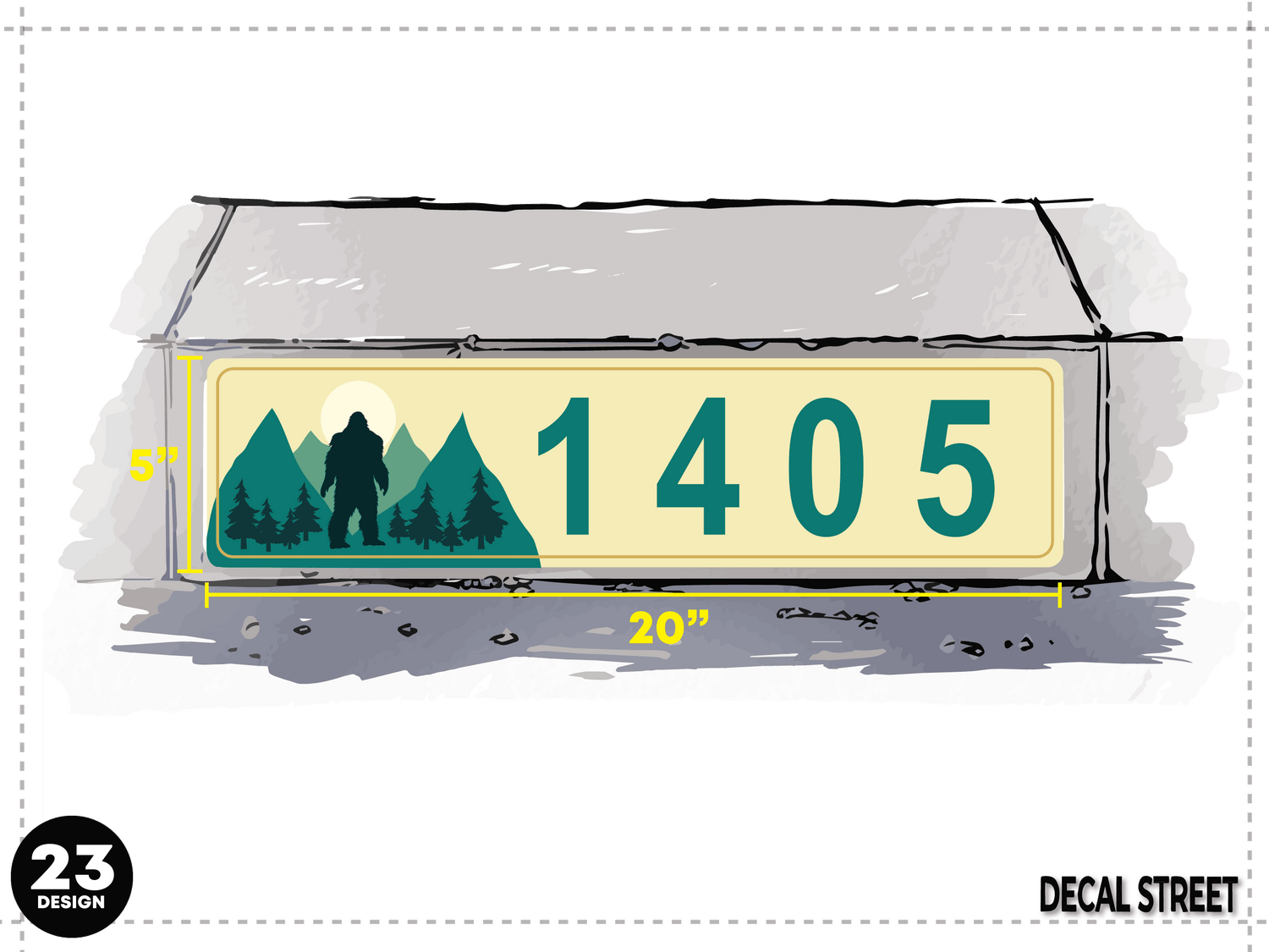Norcal Stock Curb Decals