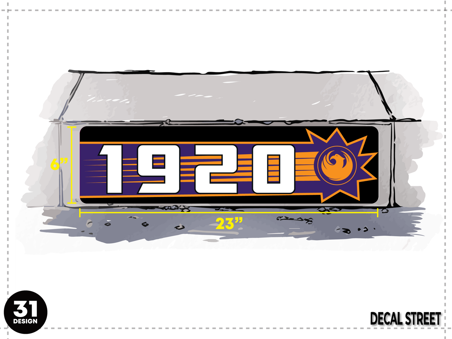 AZ Stock Curb Decals