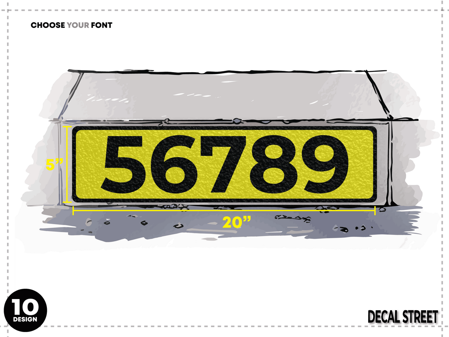 Decal Street Classic Curb