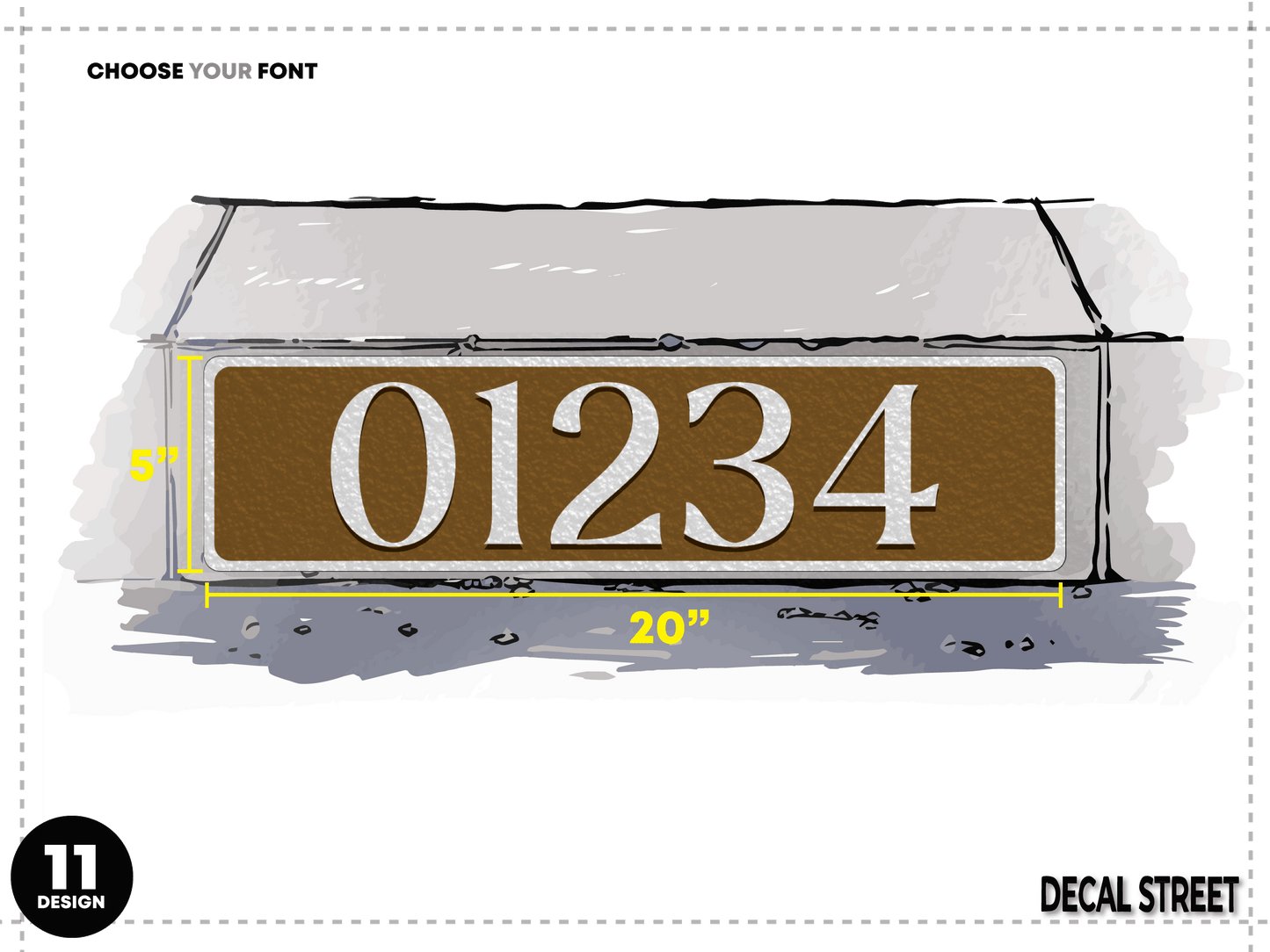 Decal Street Classic Curb
