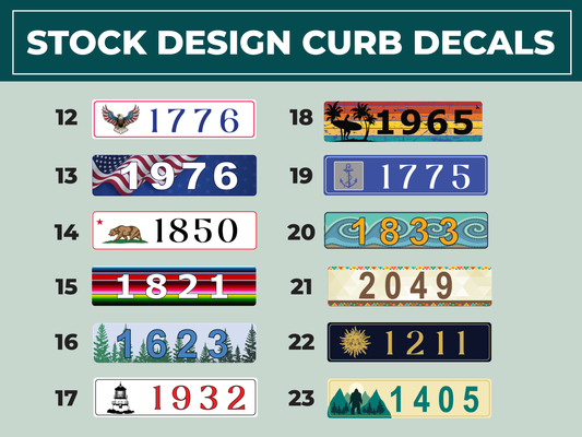 NORCAL Stock Curb Decals