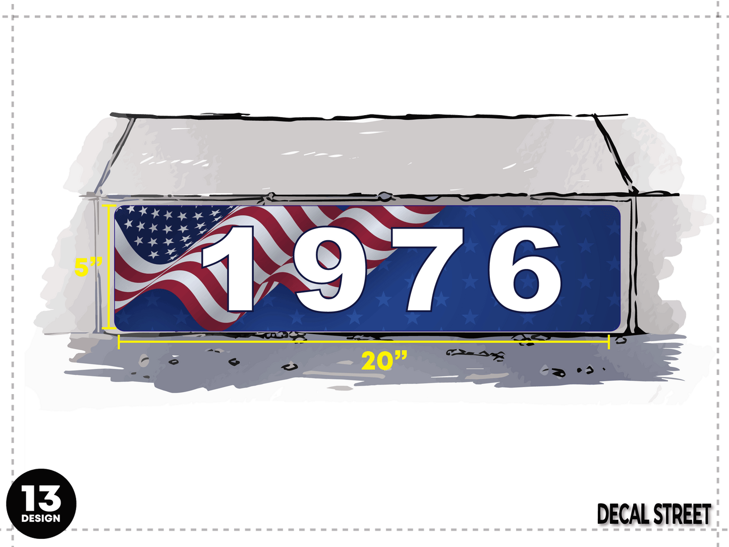 NORCAL Stock Curb Decals