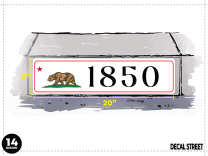 NORCAL Stock Curb Decals