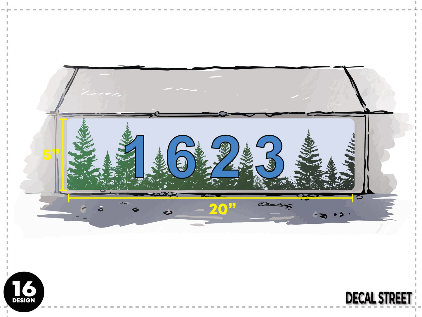 NORCAL Stock Curb Decals