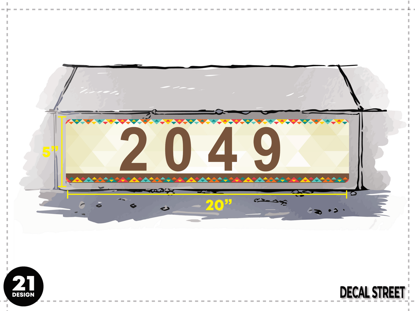 NORCAL Stock Curb Decals