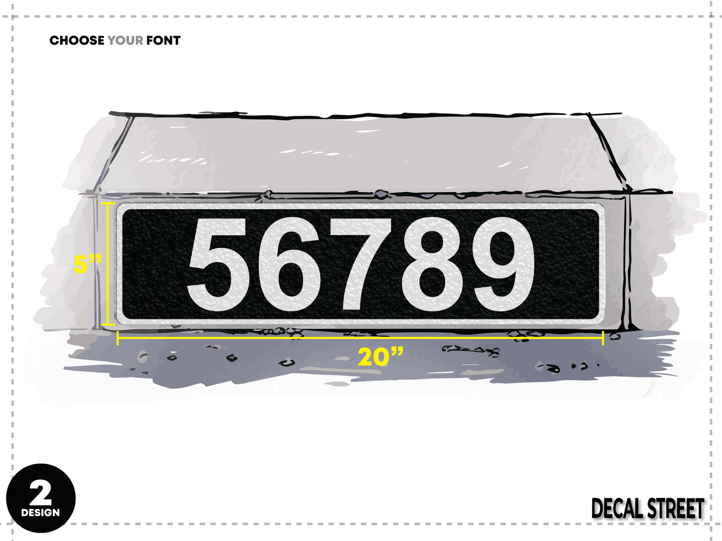 Decal Street Classic Curb