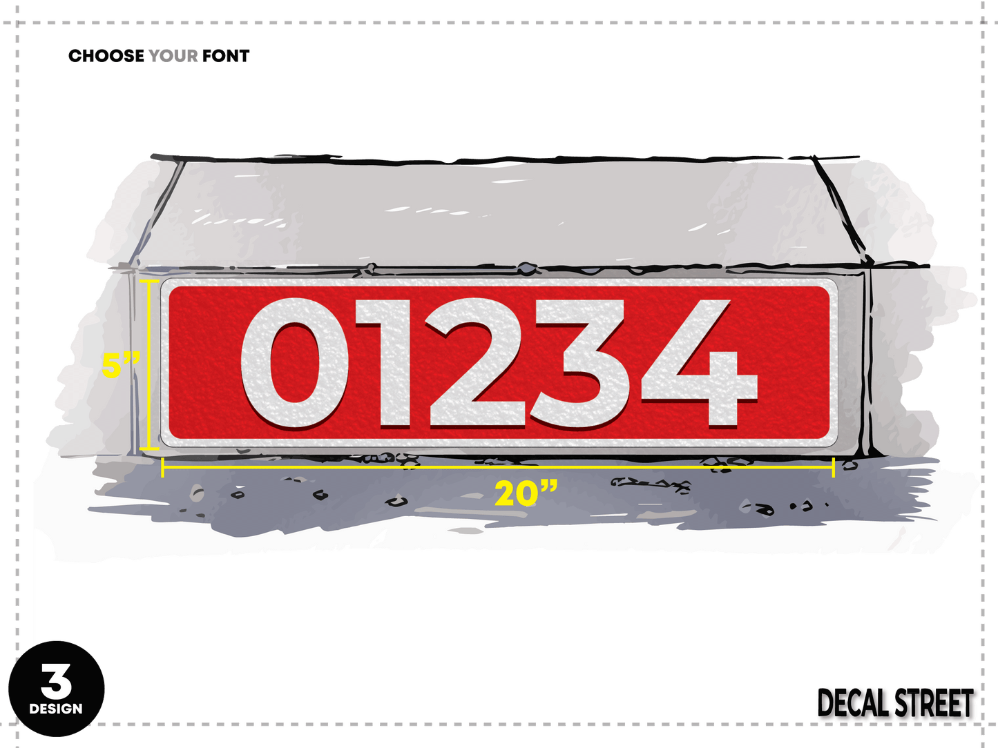 Decal Street Classic Curb