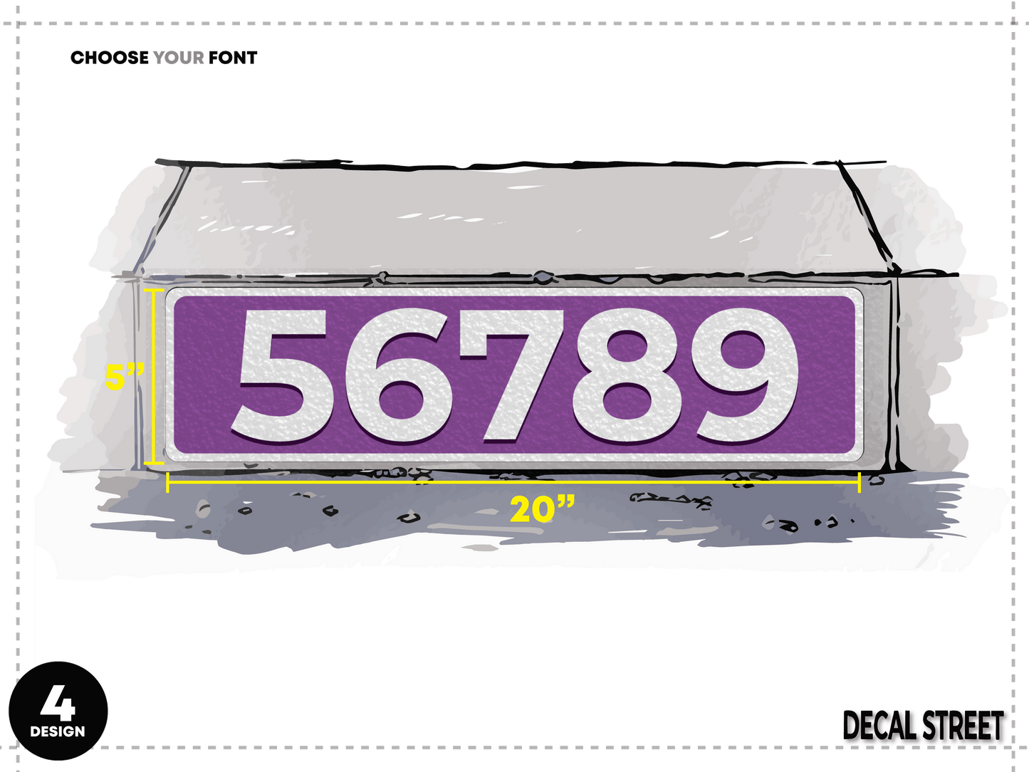 Decal Street Classic Curb