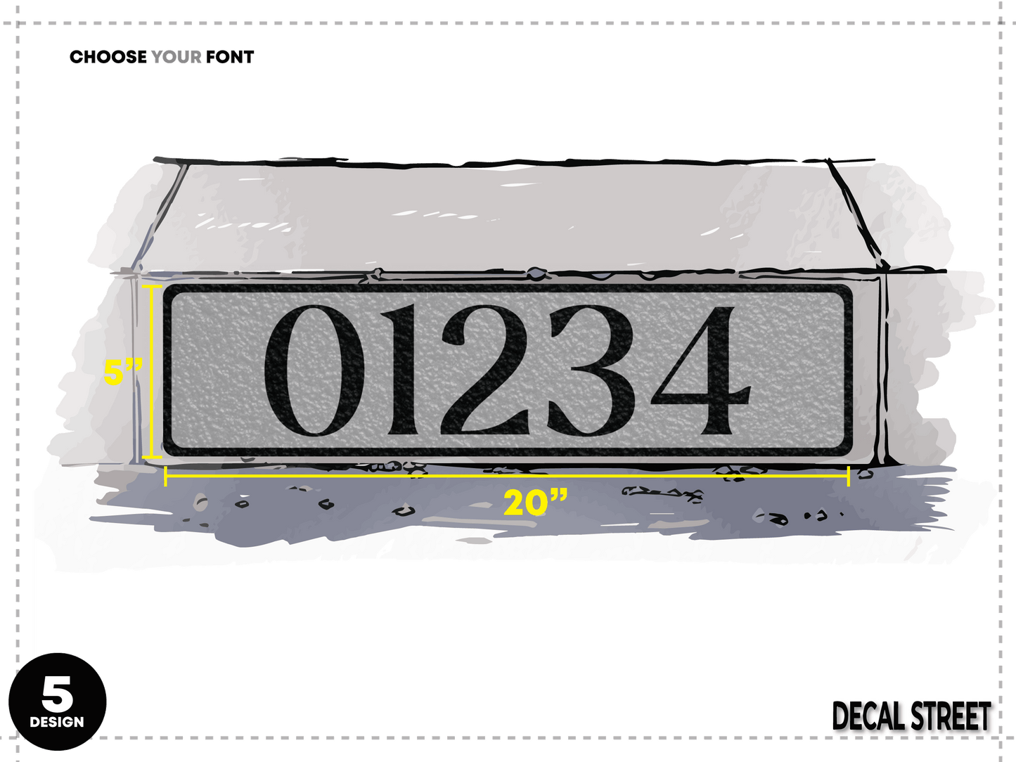 Decal Street Classic Curb