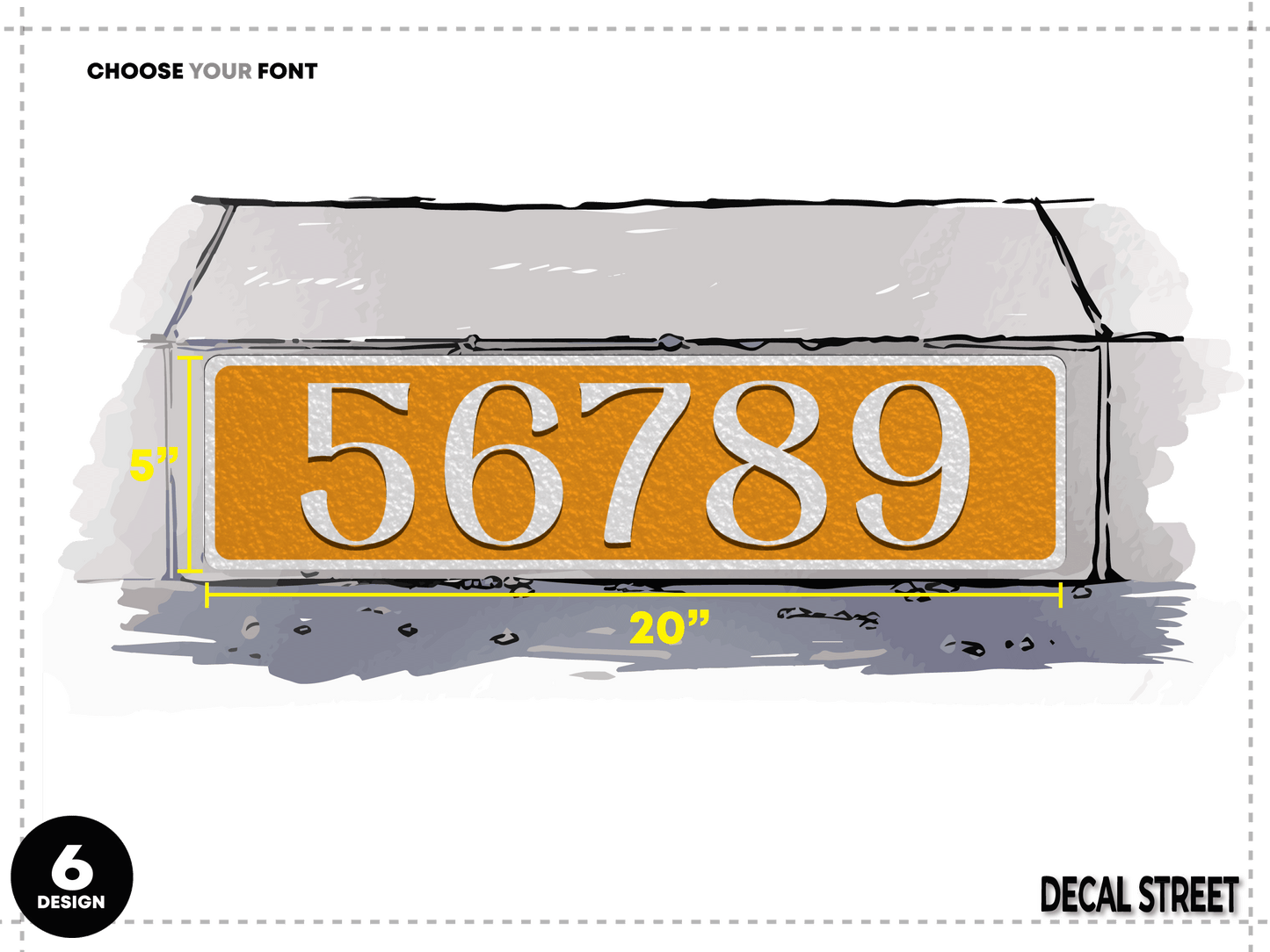 Decal Street Classic Curb