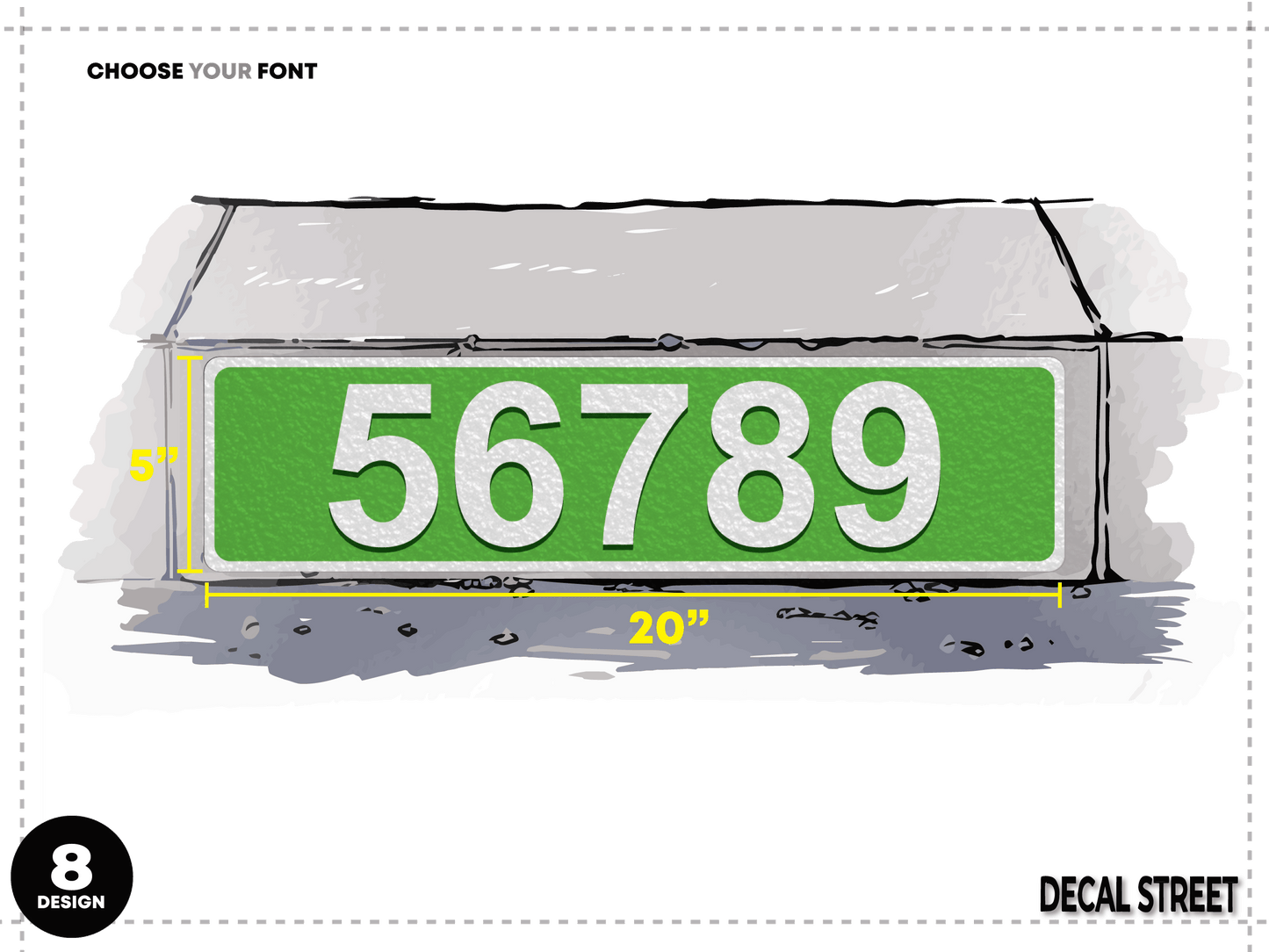 Decal Street Classic Curb